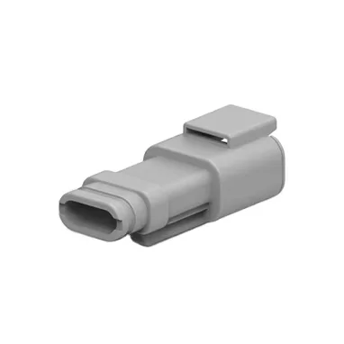 DTM04-3P-E007 Male 3 Pins Blade Auto ConnectorReceptacle, Wire-to-Wire, 3 Position, .165 in [4.2 mm] Centerline, Sealable, Gray, Wire & Cable, Cable Mount (Free-Hanging), Hybrid