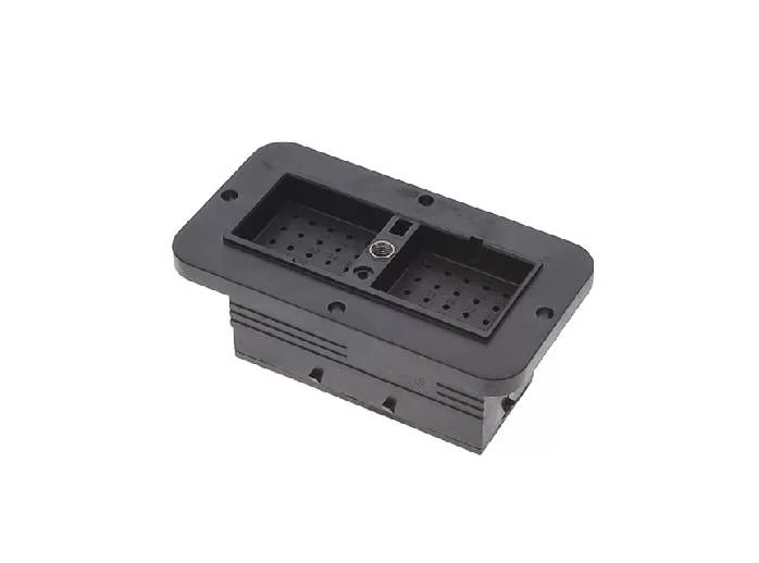 DRC12-40PB – DRC Series – Male  40 Pin Receptacle – B Key, Flange, Black