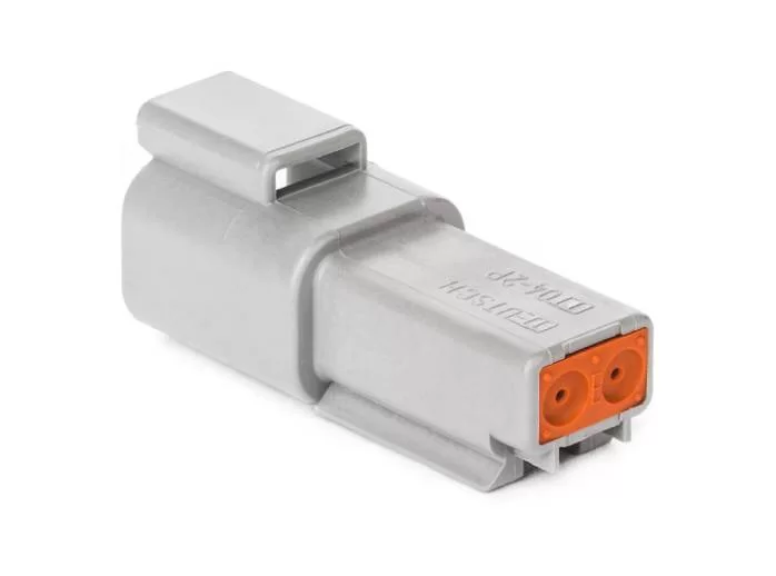 DT04-2P-C015 – DT Series – 2 Pin, Receptacle – Reduced Dia. Seal, Gray