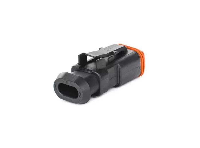 DT06-2S-CE13 – 2 Socket Plug – Enhanced Seal Retention, Shrink Boot Adaptor, Black