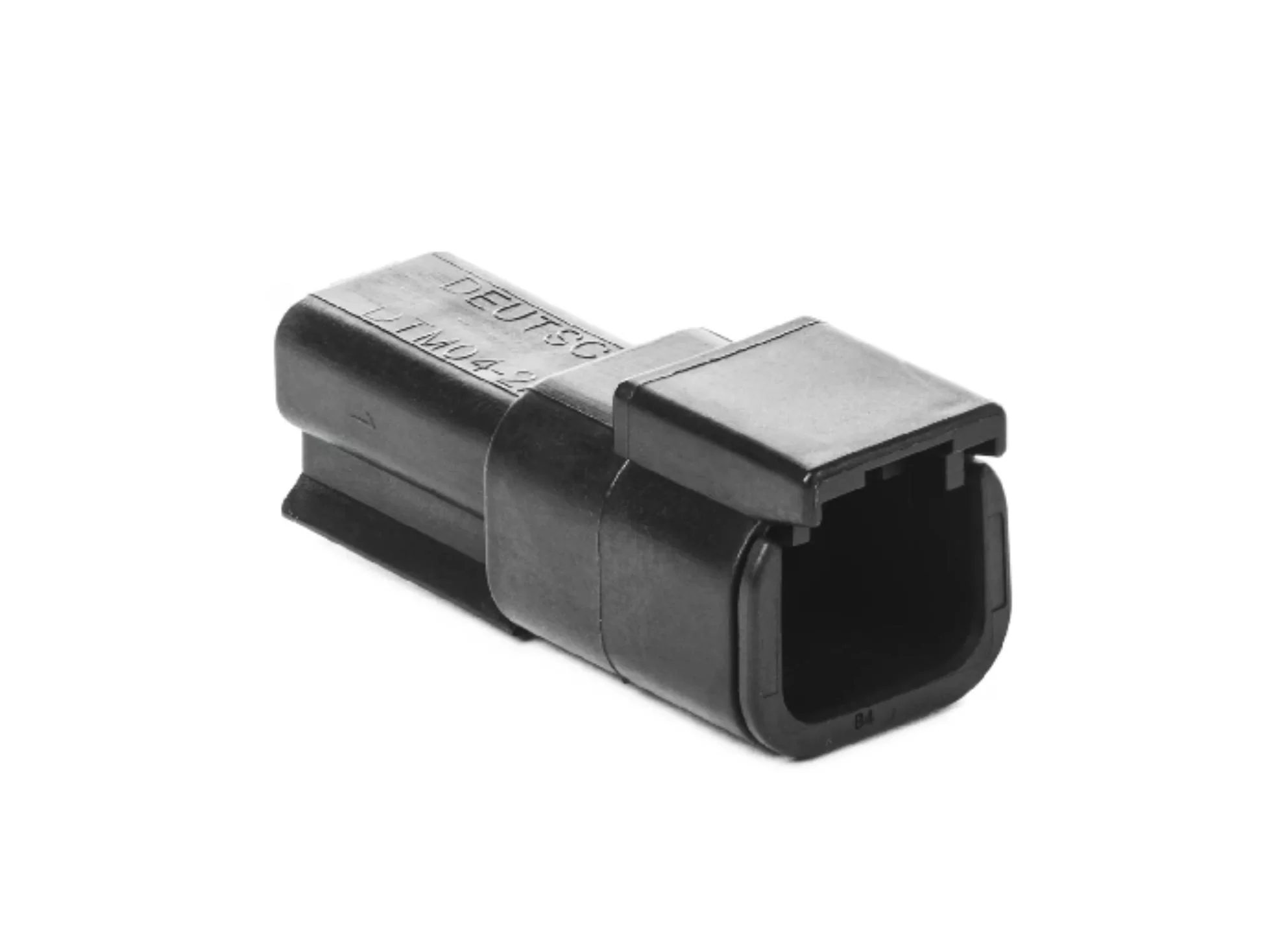 DTM04-2P-E004 ATM04-2P-BLK – DTM Series – 2 Pin Male Receptacle – Black