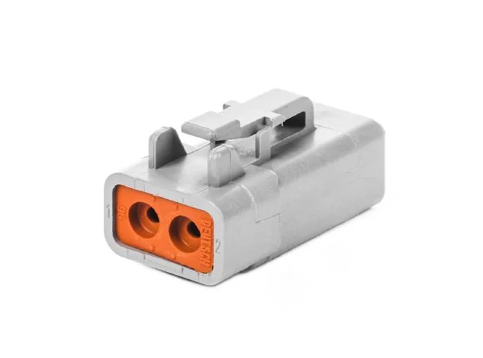 DTP06-2S ATP06-2S  – DTP Series – 2 Socket Female Plug – Gray