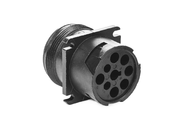 HD10-9-1939P Male 9 Pins Waterproof Flange Mount Electric Wire Plug