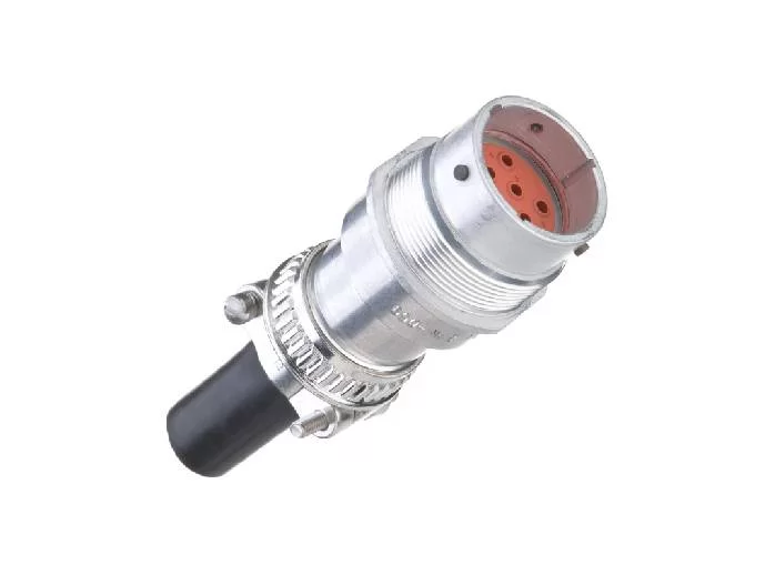 HD34-18-8PN-059 – HD30 Series – 8 Pin Male Receptacle – 18 Shell, N Seal, Cable Clamp, Flange