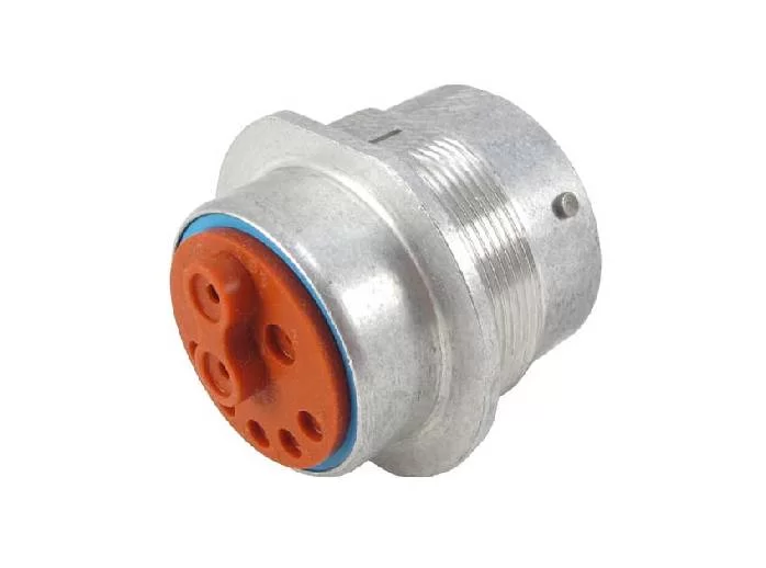 HD34-24-91PE – HD30 Series – 9 Pin Male Receptacle – 24 Shell, E Seal, HDBox Arrangement, Flange