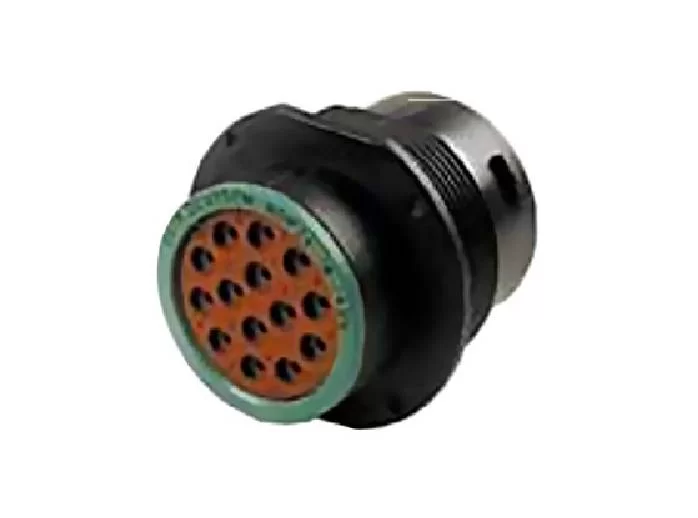 HDP24-18-14SN – HDP20 Series – 14 Socket Female Receptacle – 18 Shell, N Seal, Reverse, Flange