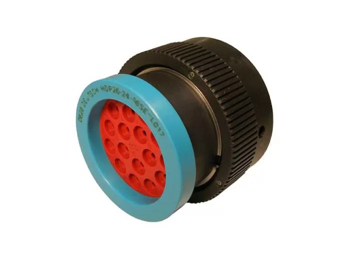 HDP26-24-16SE-L017 – HDP20 Series – 16 Socket Female Plug – 24 Shell, E Seal, Ring Adapter