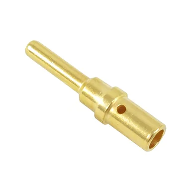 0460-220-1231 – Solid Pin – Size 12 – 12-14 AWG, 2.08 – 3.31 mm², Gold Plated