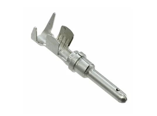 1060-12-0222 – Stamped & Formed Pin – Size 12 – 10 AWG, Nickel Plated