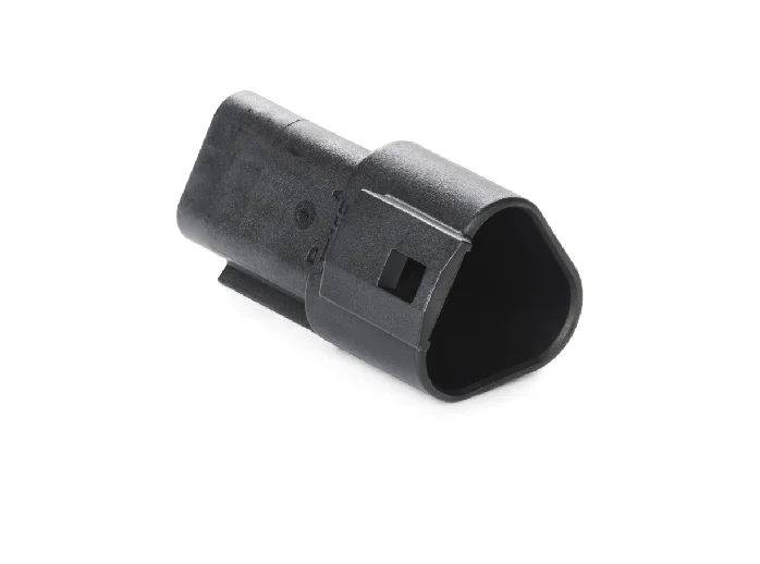 DT04-3P-E004 – DT Series – Male 3 Pin Receptacle – Black