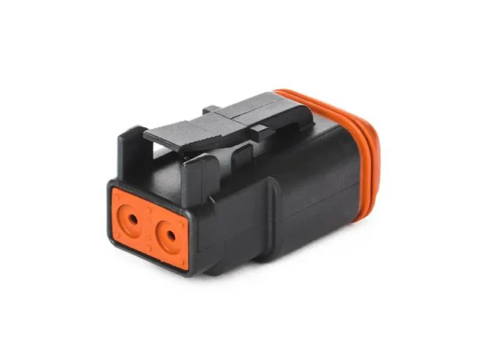 DT06-2S-E004 – DT Series – 2 Socket Female Plug – Black