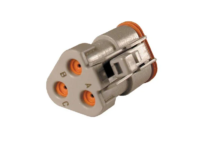 DT06-3S-E003 – DT SERIES- Female 3 Socket Plug- Black with end cap