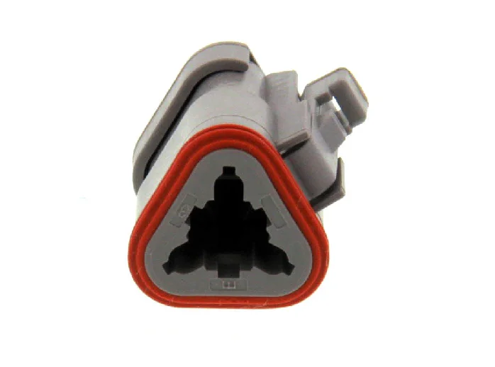 DT06-3S-E003 – DT SERIES- Female 3 Socket Plug- Black with end cap
