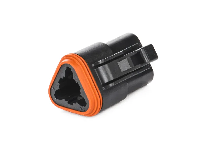 DT06-3S-E004 – DT Series – Female 3 Socket Plug – Black