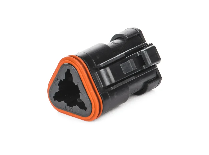 DT06-3S-E005 – DT Series- 3 Socket Plug – End Cap, Black