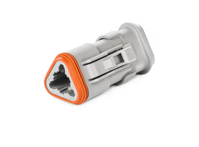 DT06-3S-E008 – DT Series – Female 3 Socket Plug – Shrink Boot Adapter, Gray