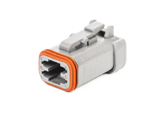 DT06-4S-E003 – DT Series – Female 4 Socket Plug – End Cap, Gray