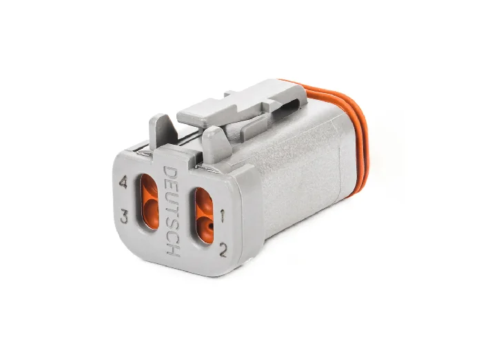 DT06-4S-E003 – DT Series – Female 4 Socket Plug – End Cap, Gray