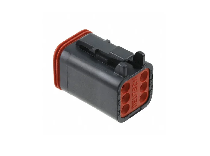 DT06-6S-E004 – DT Series – Female 6 Socket Plug – Black