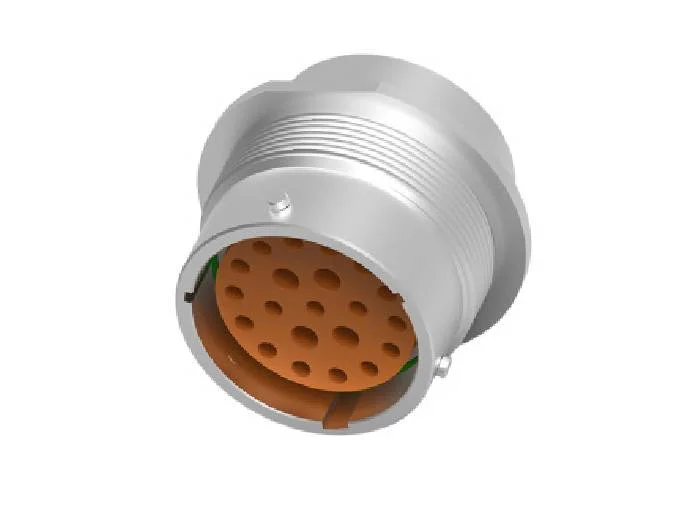 HD34-18-21SN – HD30 Series – 21 Socket Female Receptacle – 18 Shell, N Seal, Reverse, Flange