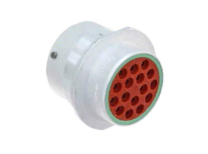 HD34-24-16PN – HD30 Series – 16 Pin Male Receptacle – 24 Shell, N Seal, Flange