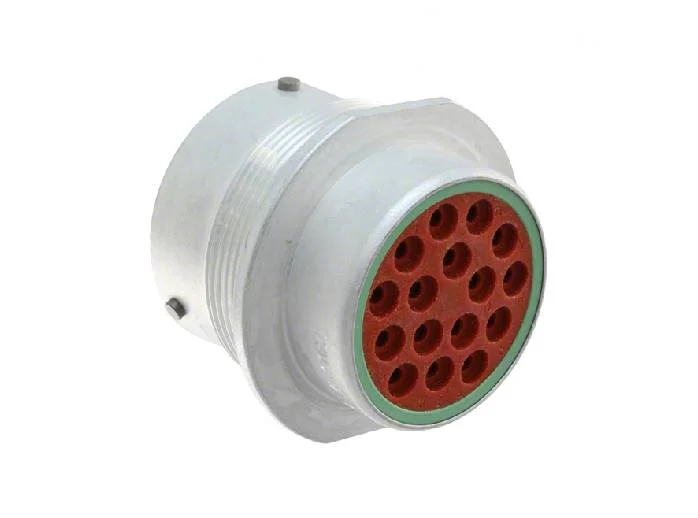 HD34-24-16SN – HD30 Series – 16 Socket Female Receptacle – 24 Shell, N Seal, Reverse, Flange