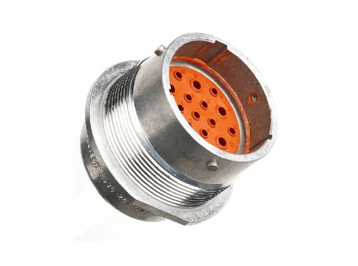 HD34-24-19PN – HD30 Series – 19 Pin Male Receptacle – 24 Shell, N Seal, Flange
