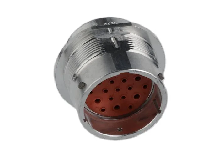 HD34-24-19PN – HD30 Series – 19 Pin Male Receptacle – 24 Shell, N Seal, Flange