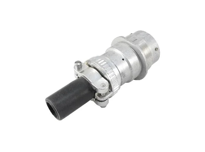HD34-24-19SE-059 – HD30 Series – 19 Socket Female Receptacle – 24 Shell, E Seal, Reverse, Cable Clamp, Flange