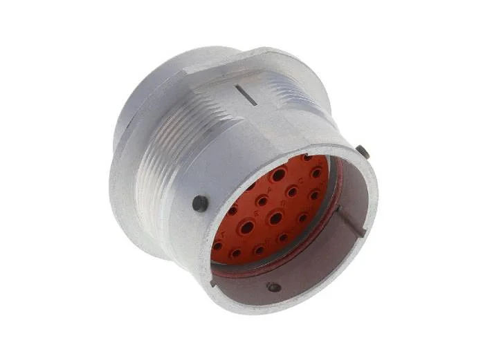 HD34-24-21PE – HD30 Series – 21 Pin Male Receptacle – 24 Shell, E Seal, FlangeReceptacle – 24 Shell, E Seal, Flange
