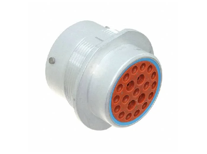 HD34-24-21SE – HD30 Series – 21 Socket Female Receptacle – 24 Shell, E Seal, Reverse, Flange