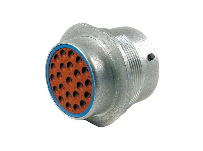 HD34-24-23SE – HD30 Series – 23 Socket Female Receptacle – 24 Shell, E Seal, Reverse, Flange