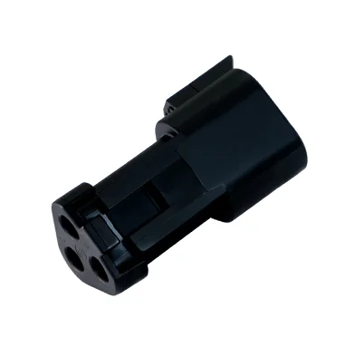 DT04-3P-E005 – DT Series – Male 3 Pin Receptacle – End Cap, Black