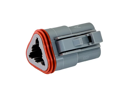 DT06-3S – DT Series –  Female 3 Socket Plug – Gray