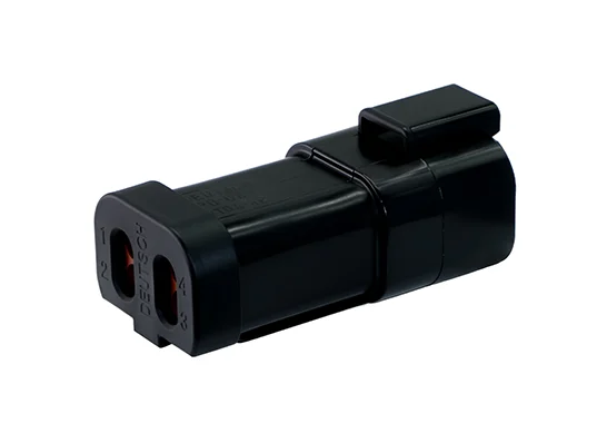 DT04-4P-E005 – DT Series –  Male 4 Pin Receptacle – End Cap, Black
