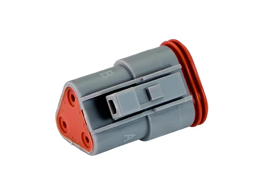 DT06-3S – DT Series –  Female 3 Socket Plug – Gray