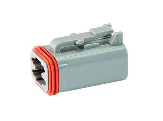 DT06-4S – DT Series – Female  4 Socket Plug – Gray