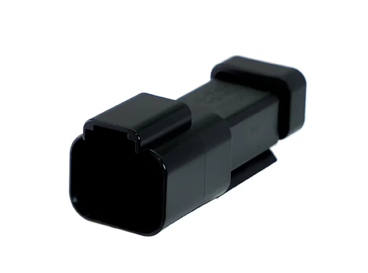 DT04-2P-E005 – DT Series – Male 2 Pin Receptacle – End Cap, Black