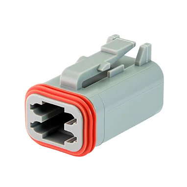 DT06-4S – DT Series – Female  4 Socket Plug – Gray