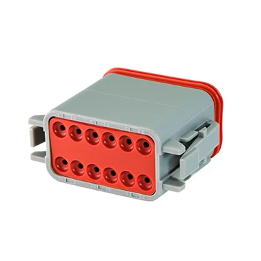 DT06-12SA – DT Series – 12 Socket Female Plug – A Key, Gray