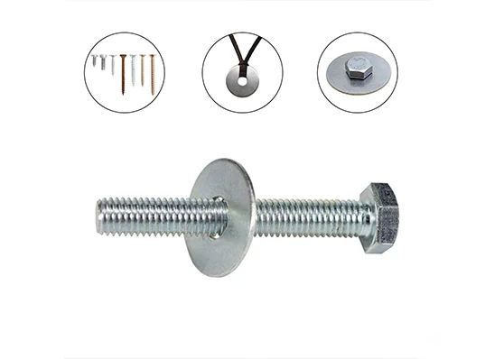 Metal Flat Bearing Gaskets ,Large OD Plain Wide Metal Washers, Round Flat Spacer Repair Washer For Screws Bolts