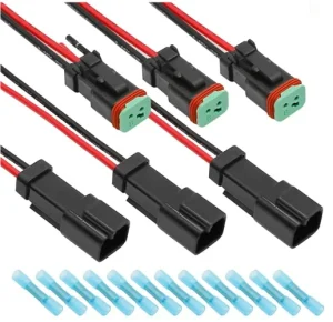 aterproof Automotive Electrical Connector Kit with 12 Butt Connectors Pigtail/Wiring Harness for Car