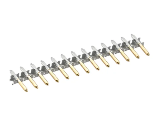 Customized Automotive Connecting Terminal Belt type square needle Four-pin Square Pin Terminal Bending Terminal