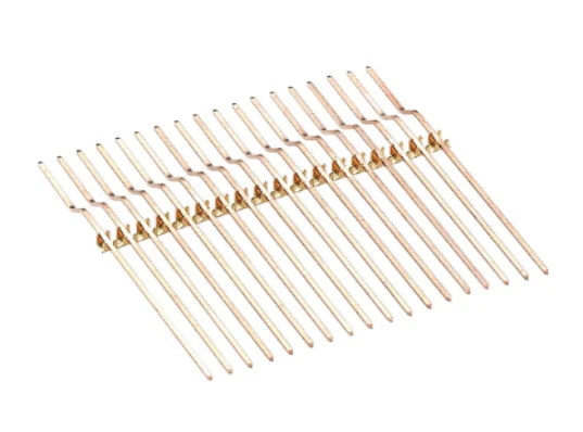 Customized Automotive Connecting Terminal Belt type square needle Four-pin Square Pin Terminal Bending Terminal