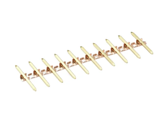Customized Automotive Connecting Terminal Belt type square needle Four-pin Square Pin Terminal Bending Terminal