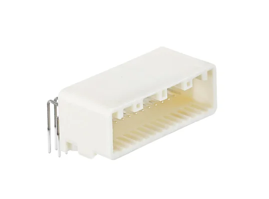1565373-4 Automotive Connector, TH 025 Series, Right Angle Plug, 28 Contacts, Crimp Socket