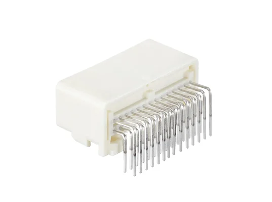 1565373-4 Automotive Connector, TH 025 Series, Right Angle Plug, 28 Contacts, Crimp Socket