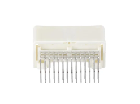 1565373-4 Automotive Connector, TH 025 Series, Right Angle Plug, 28 Contacts, Crimp Socket