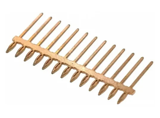 Press fit electrical connectors, pcb pins