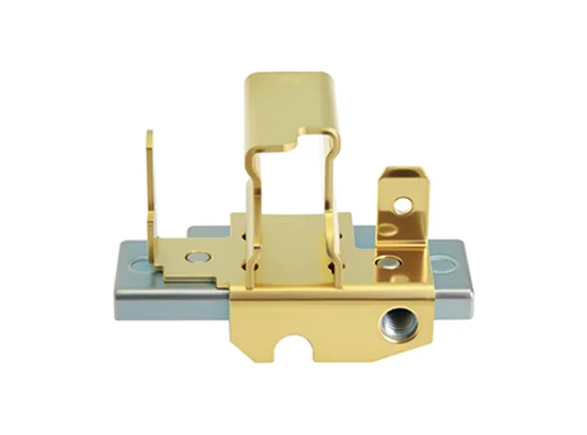 0.01-1.0mm Brass PBT Metal Stamping Parts Galvanized Stamping Carbon Brush Holder Assembly